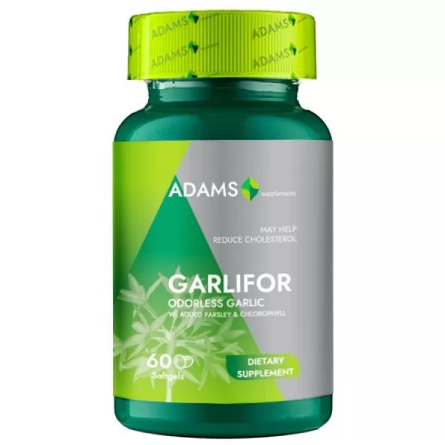 Garlifor 500mg 60 cps, Adams Garlifor 500mg 60 cps, Adams
