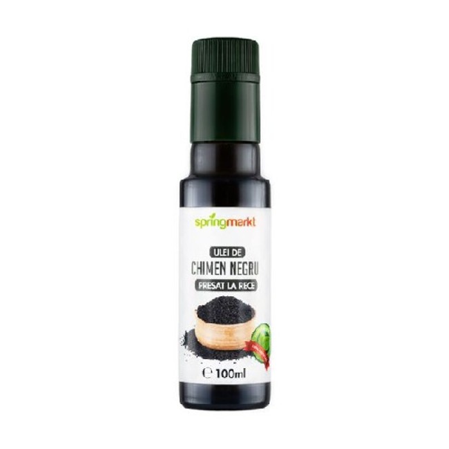 Ulei de Chimen Negru, presat la rece, 100ml, Springmarkt Ulei de Chimen Negru, presat la rece, 100ml, Springmarkt