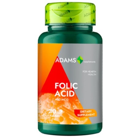 Acid Folic 400mcg 30tab, Adams Acid Folic 400mcg 30tab, Adams