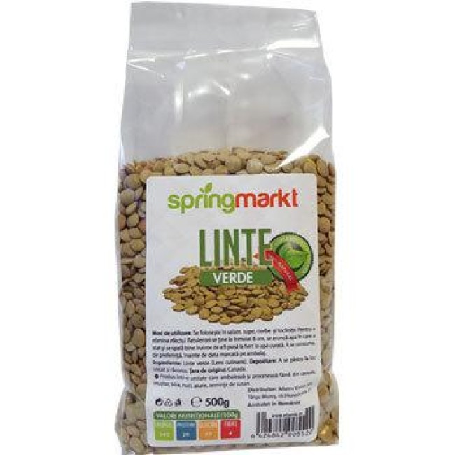 Linte Verde 500gr Springmarkt Linte Verde 500gr Springmarkt