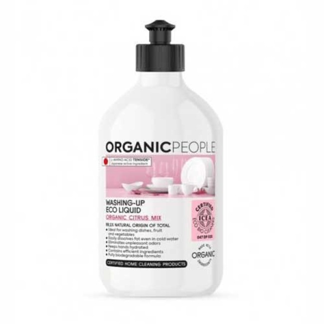 Detergent ecologic pentru vase cu Portocala 500ml Organic People