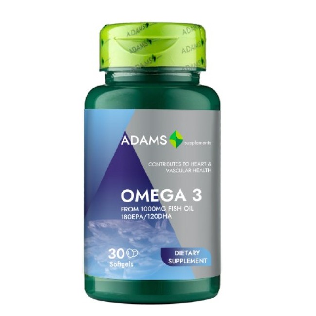 Omega 3 1000mg + Vitamina E 30 capsule Adams