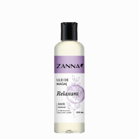Ulei de masaj Relaxant cu Bergamota si Trandafir, 200ml, Zanna Ulei de masaj Relaxant cu Bergamota si Trandafir, 200ml, Zanna