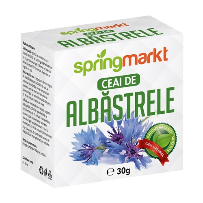 Ceai Albastrele Flori 30gr Springmarkt Ceai Albastrele Flori 30gr Springmarkt