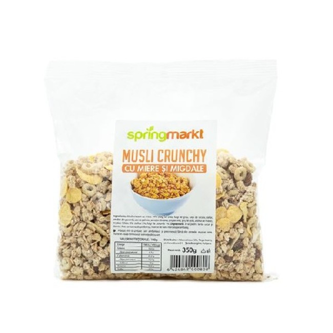 Crunchy musli (cu miere si migdale) 350gr Springmarkt Crunchy musli (cu miere si migdale) 350gr Springmarkt