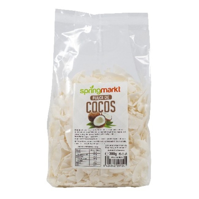 Fulgi de Cocos, 200gr Springmarkt Fulgi de Cocos, 200gr Springmarkt