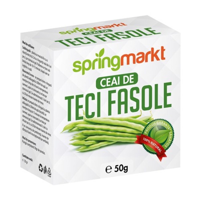 Ceai Teci Fasole 50gr Springmarkt Ceai Teci Fasole 50gr Springmarkt